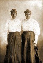 "Aunt Mantie" and her twin sister, c1890s